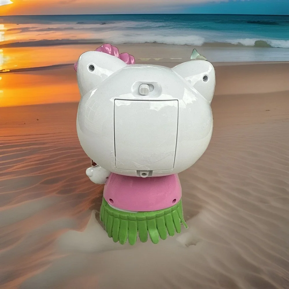 Hello Kitty Hula Dancing Plastic Figure Battery Operated Hawaiian Luau 8